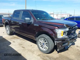 2018 Ford F-150 XL with VIN 1FTEW1EP1JKD98907, listed as a IAAI auction lot 42073506 with 72,184 mi miles. Bid and sale history available at carsss.com. Image 1.
