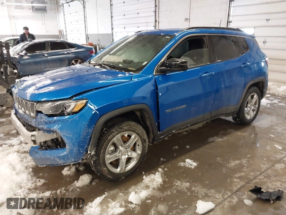 2024 Jeep Compass Latitude with VIN 3C4NJDBNXRT603931, listed as a IAAI auction lot 41597384 with 24,436 mi miles. Bid and sale history available at carsss.com. Image 19.