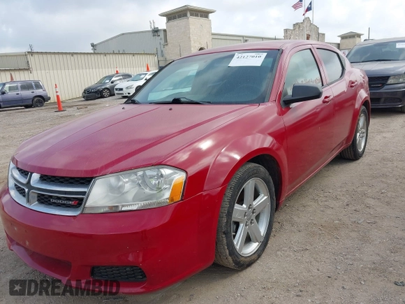 2014 Dodge Avenger SE with VIN 1C3CDZAB0EN147245, listed as a IAAI auction lot 42127010 with 161,260 mi miles. Bid and sale history available at carsss.com. Image 6.