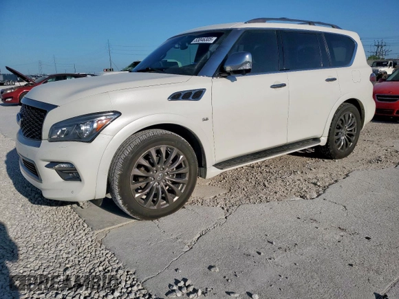 2015 Infiniti QX80 with VIN JN8AZ2NE9F9083611, listed as a Copart auction lot 53046305 with 143,167 mi miles and Salvage title. Bid and sale history available at DreamBid. Image 1.