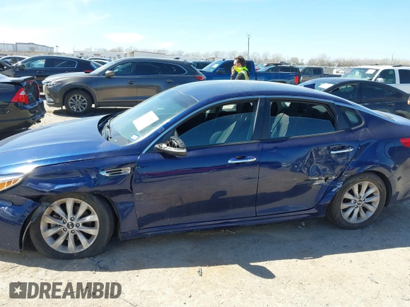 2017 Kia Optima LX with VIN 5XXGT4L35HG146696, listed as a IAAI auction lot 41816527 with 127,872 mi miles. Bid and sale history available at carsss.com. Image 6.