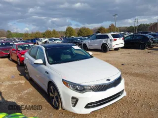 2018 Kia Optima SX with VIN 5XXGW4L26JG191604, listed as a IAAI auction lot 41731742 with 77,682 mi miles and . Bid and sale history available at DreamBid. Image 1.