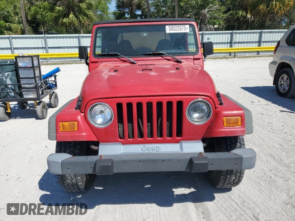 2002 Jeep Wrangler X with VIN 1J4FA39S22P746547, listed as a Copart auction lot 50022975 with 189,329 mi miles and Clean Title. Bid and sale history available at carsss.com. Image 5.