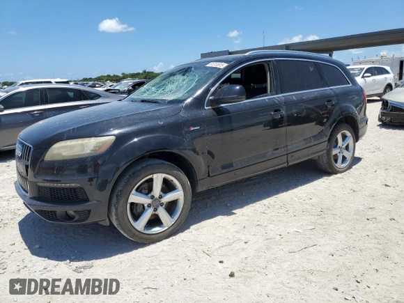 2011 Audi Q7 S line with VIN WA1DGAFE3BD006595, listed as a Copart auction lot 61010615 with 184,175 mi miles and Salvage title. Bid and sale history available at DreamBid. Image 1.