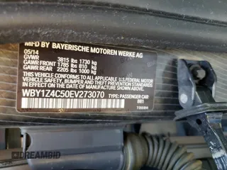2014 BMW i3 with VIN WBY1Z4C50EV273070, listed as a Copart auction lot 66136085 with 84,455 mi miles and Salvage title. Bid and sale history available at DreamBid. Image 12.