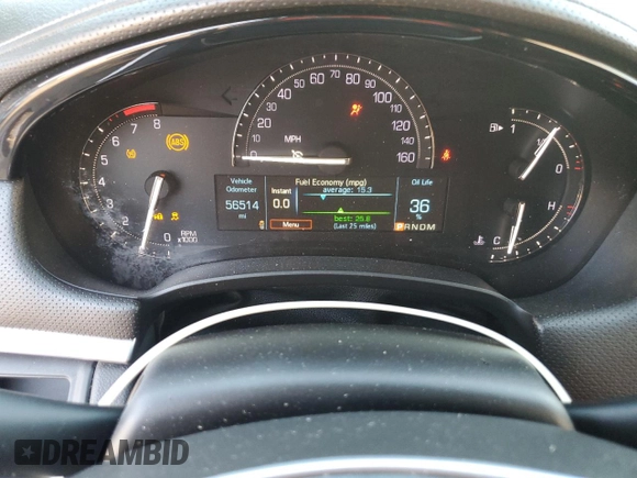 2018 Cadillac XTS Luxury with VIN 2G61M5S36K9133693, listed as a Copart auction lot 42278415 with 56,514 mi miles and Salvage Title. Bid and sale history available at DreamBid. Image 9.