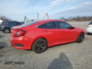 2019 Honda Civic Sport with VIN 2HGFC2F82KH597601, listed as a Copart auction lot 48484185 with 81,778 mi miles and Salvage title. Bid and sale history available at DreamBid. Image 3.