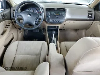 2005 Honda Civic LX with VIN 2HGES165X5H614941, listed as a Copart auction lot 51648795 with 107,218 mi miles and Salvage Title. Bid and sale history available at DreamBid. Image 8.
