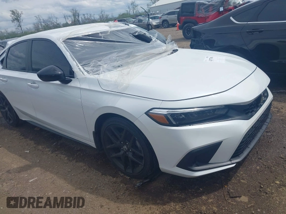 2023 Honda Civic Sport with VIN 19XFL2H80PE022752, listed as a IAAI auction lot 42077694 with 25,939 mi miles and . Bid and sale history available at DreamBid. Image 1.