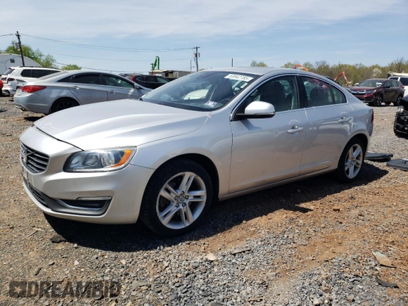 2015 Volvo S60 T5 Premier with VIN YV1612TB6F1310005, listed as a Copart auction lot 53842785 with 102,190 mi miles and Salvage Title. Bid and sale history available at carsss.com. Image 1.