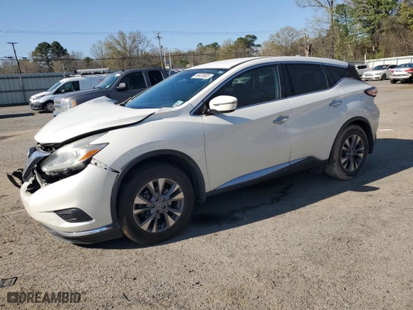 2017 Nissan Murano S with VIN 5N1AZ2MG8HN192260, listed as a Copart auction lot 49433805 with 159,537 mi miles and Salvage Title. Bid and sale history available at carsss.com. Image 1.