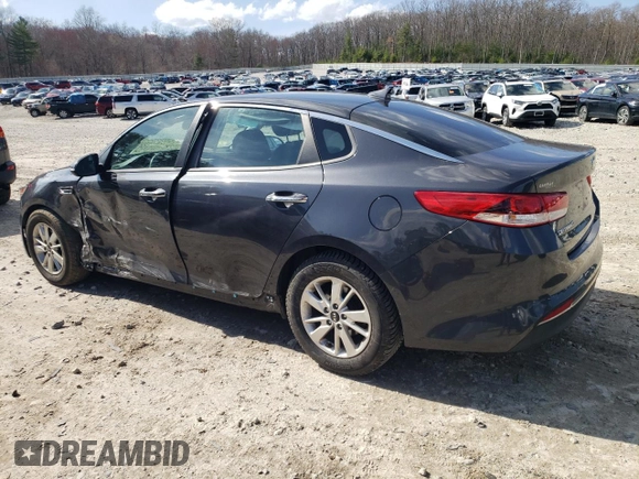 2017 Kia Optima LX with VIN 5XXGT4L31HG177458, listed as a Copart auction lot 53980795 with 53,940 mi miles and Salvage title. Bid and sale history available at DreamBid. Image 2.