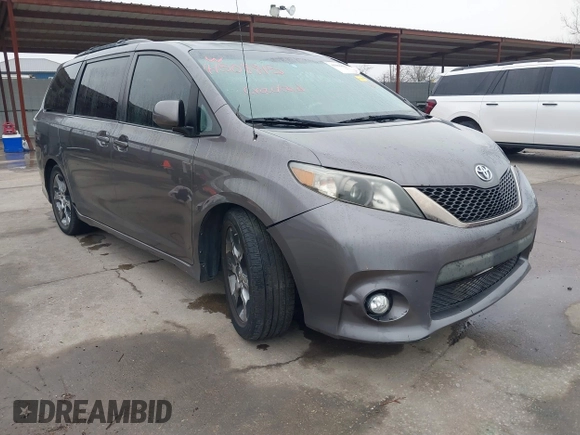 2012 Toyota Sienna SE with VIN 5TDXK3DC3CS176184, listed as a IAAI auction lot 41508814 with 162,052 mi miles. Bid and sale history available at carsss.com. Image 1.