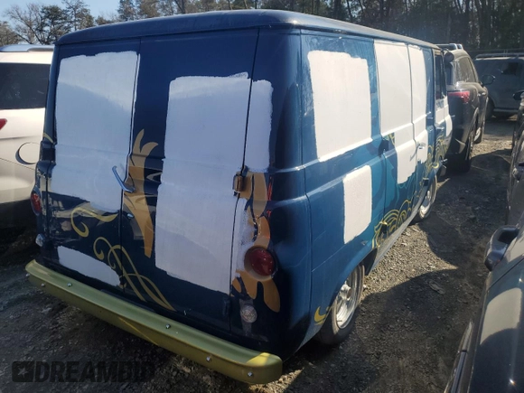 1966 Ford Econoline Cargo with VIN E14FH818088, listed as a Copart auction lot 72154424 with Not Provided miles and Salvage Title. Bid and sale history available at DreamBid. Image 3.