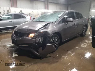 2015 Honda Civic EX with VIN 19XFB2F88FE037665, listed as a Copart auction lot 88046595 with 122,049 mi miles and Salvage Title. Bid and sale history available at carsss.com. Image 1.