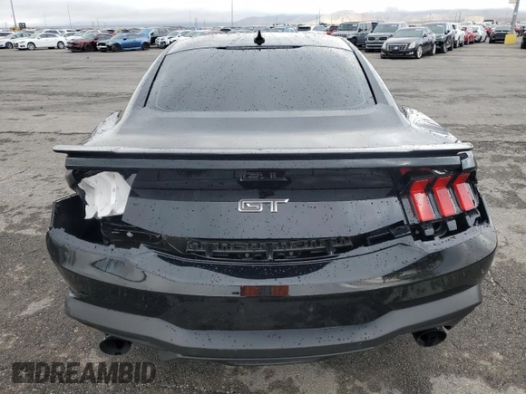 2024 Ford Mustang GT with VIN 1FA6P8CF3R5411497, listed as a Copart auction lot 55979545 with 6,607 mi miles and Salvage title. Bid and sale history available at DreamBid. Image 6.