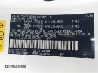 2018 Lexus RX with VIN JTJGZKCA0J2004007, listed as a IAAI auction lot 41382473 with 104,630 mi miles. Bid and sale history available at carsss.com. Image 9.