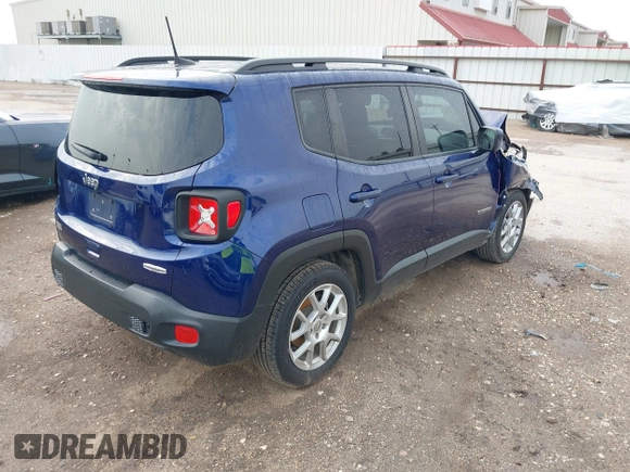 2021 Jeep Renegade Latitude with VIN ZACNJCBB8MPM36868, listed as a IAAI auction lot 42123253 with 52,760 mi miles and . Bid and sale history available at DreamBid. Image 4.