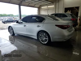 2020 Infiniti Q50 Pure with VIN JN1EV7AP5LM206636, listed as a Copart auction lot 54479215 with 79,174 mi miles and Salvage title. Bid and sale history available at DreamBid. Image 2.