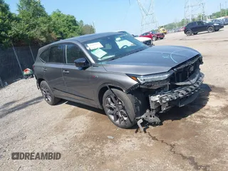 2022 Acura MDX w/A-Spec Package with VIN 5J8YE1H09NL050160, listed as a IAAI auction lot 42602150 with 57,187 mi miles and . Bid and sale history available at DreamBid. Image 1.