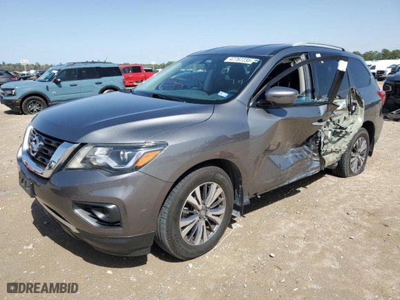 2020 Nissan Pathfinder S with VIN 5N1DR2AN4LC590277, listed as a Copart auction lot 47767235 with 59,451 mi miles and Salvage Title. Bid and sale history available at carsss.com. Image 1.