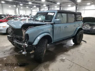 2023 Ford Bronco with VIN 1FMDE5DH0PLB18716, listed as a Copart auction lot 88271725 with 17,334 mi miles and Salvage Title. Bid and sale history available at DreamBid. Image 1.