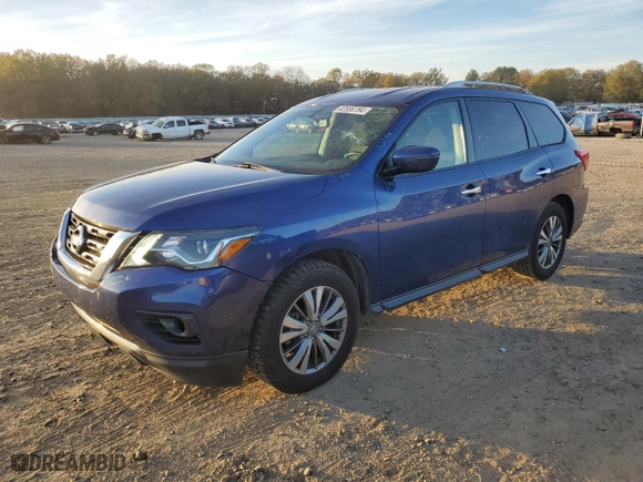 2019 Nissan Pathfinder S with VIN 5N1DR2MN3KC619231, listed as a Copart auction lot 82589784 with 132,094 mi miles and Salvage Title. Bid and sale history available at carsss.com. Image 1.