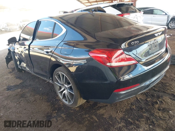 2019 Genesis G70 Advanced with VIN KMTG44LA7KU026266, listed as a IAAI auction lot 42045554 with 82,248 mi miles and . Bid and sale history available at DreamBid. Image 3.