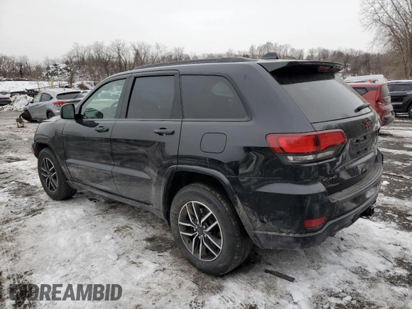 2021 Jeep Grand Cherokee Trailhawk with VIN 1C4RJFLT3MC581673, listed as a Copart auction lot 44993235 with 18,227 mi miles and Salvage Title. Bid and sale history available at carsss.com. Image 2.