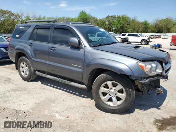 2007 Toyota 4Runner SR5 with VIN JTEZU14R770086245, listed as a Copart auction lot 52796245 with 242,298 mi miles and Salvage Title. Bid and sale history available at DreamBid. Image 4.