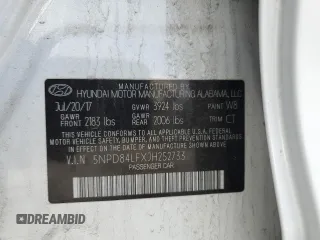 2018 Hyundai Elantra SEL z VIN 5NPD84LFXJH252733, wystawiony jako Copart lot #50006845 z przebiegiem 62 161 mil mil oraz Szkoda całkowita • Salvage title. Historia ofert i sprzedaży dostępna na DreamBid. Obrazek 12.