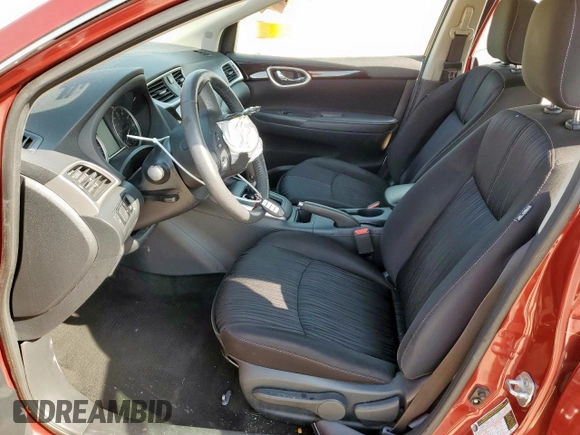 2017 Nissan Sentra SV with VIN 3N1AB7AP2HL663543, listed as a Copart auction lot 60820755 with 112,747 mi miles and Salvage title. Bid and sale history available at DreamBid. Image 7.