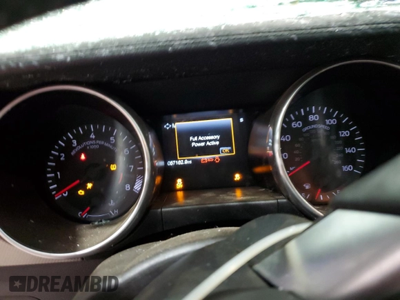 2019 Ford Mustang GT with VIN 1FA6P8CF3K5173835, listed as a Copart auction lot 56411435 with 57,162 mi miles and Salvage title. Bid and sale history available at DreamBid. Image 9.