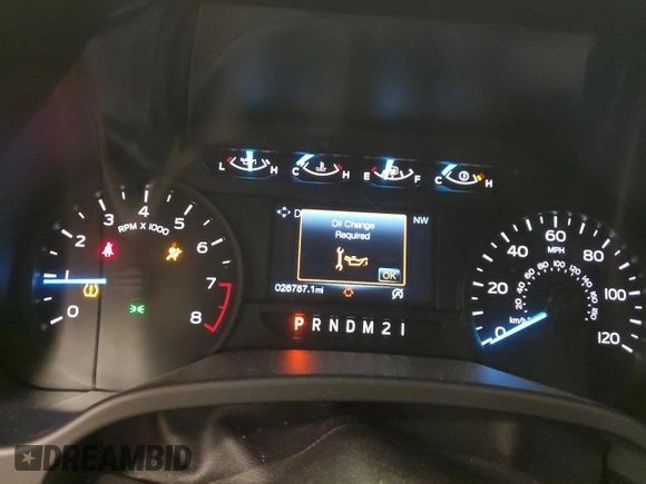 2018 Ford F-150 XL with VIN 1FTMF1EB6JFD30708, listed as a Copart auction lot 50289565 with 26,757 mi miles and Salvage Title. Bid and sale history available at carsss.com. Image 9.