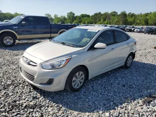 2017 Hyundai Accent SE with VIN KMHCT4AE5HU250839, listed as a Copart auction lot 52070145 with 104,090 mi miles and Salvage Title. Bid and sale history available at carsss.com. Image 1.