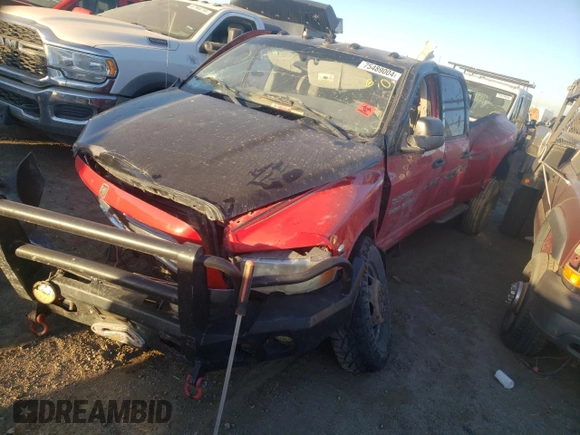 2003 Dodge Ram 3500 ST with VIN 3D3MU48C13G831638, listed as a Copart auction lot 75489004 with 247,635 mi miles and Salvage Title. Bid and sale history available at carsss.com. Image 1.