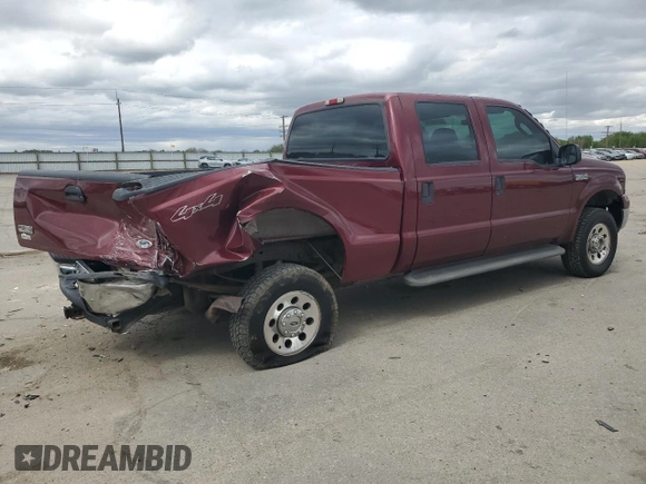 2005 Ford F-250 XL with VIN 1FTSW21565EC51046, listed as a Copart auction lot 56718045 with 143,991 mi miles and Salvage title. Bid and sale history available at DreamBid. Image 3.