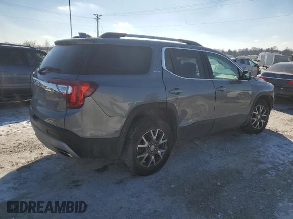 2021 GMC Acadia SLE with VIN 1GKKNRLS0MZ199312, listed as a Copart auction lot 41847815 with 36,960 mi miles and Salvage Title. Bid and sale history available at carsss.com. Image 3.