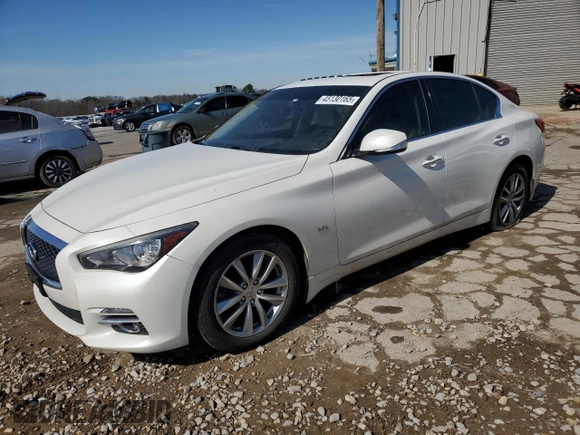 2017 Infiniti Q50 2.0t Premium with VIN JN1CV7AR4HM682795, listed as a Copart auction lot 45130165 with 92,938 mi miles and Salvage Title. Bid and sale history available at carsss.com. Image 1.