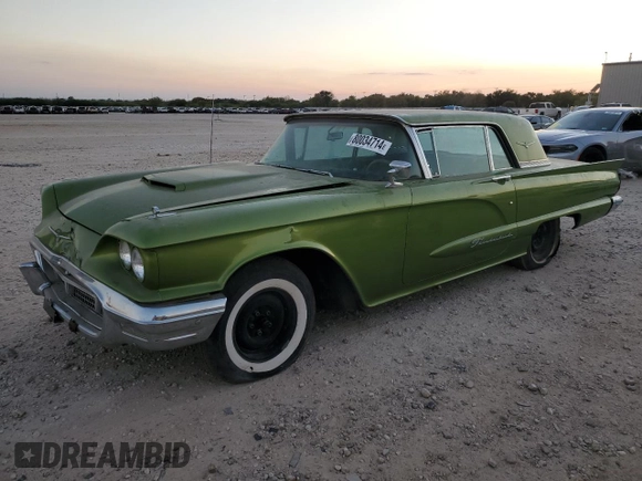 1960 Ford Thunderbird with VIN 0Y71Y166846, listed as a Copart auction lot 80034714 with 74,470 mi miles and Salvage Title. Bid and sale history available at DreamBid. Image 1.