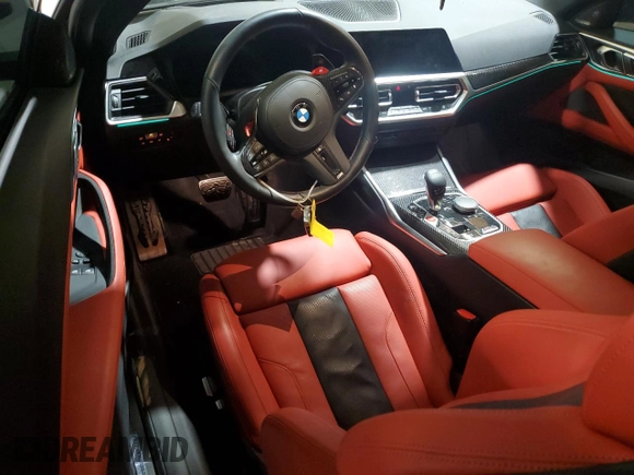 2022 BMW M4 Competition xDrive with VIN WBS43AZ00NCK57076, listed as a Copart auction lot 82327573 with 11,497 mi miles. Bid and sale history available at carsss.com. Image 8.