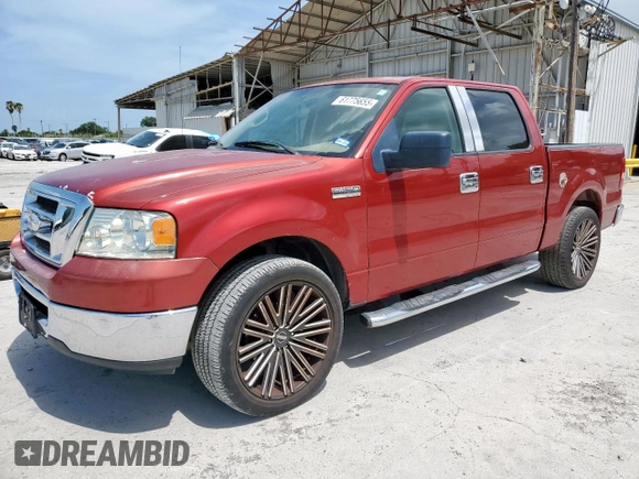 2007 Ford F-150 XLT with VIN 1FTRW12W97KC85972, listed as a Copart auction lot 61775655 with 103,406 mi miles and Salvage title. Bid and sale history available at DreamBid. Image 1.