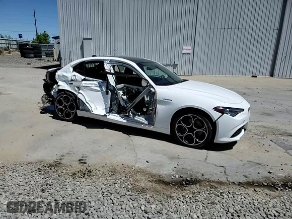 2022 Alfa Romeo Giulia Veloce с VIN ZARFAMBNXN7664866, выставлен на аукционе Copart как лот 55639185 с пробегом Не указан миль и Списание • Salvage title. История ставок и продаж доступна на DreamBid. Изображение 13.