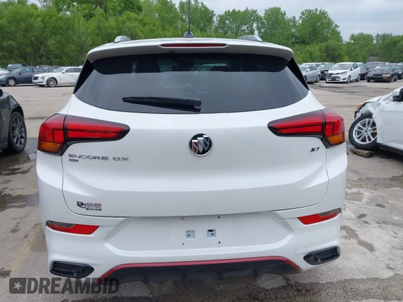 2022 Buick Encore GX Select with VIN KL4MMESL4NB122084, listed as a IAAI auction lot 42113636 with 29,629 mi miles and . Bid and sale history available at DreamBid. Image 16.