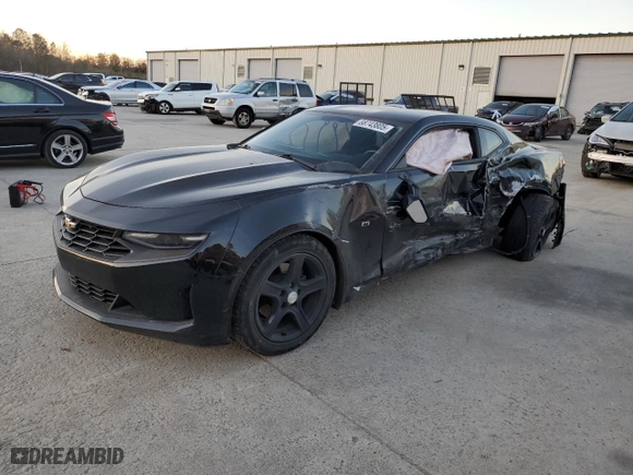 2019 Chevrolet Camaro 1LT with VIN 1G1FB1RX1K0145117, listed as a Copart auction lot 88743805 with 58,863 mi miles and Salvage Title. Bid and sale history available at carsss.com. Image 1.