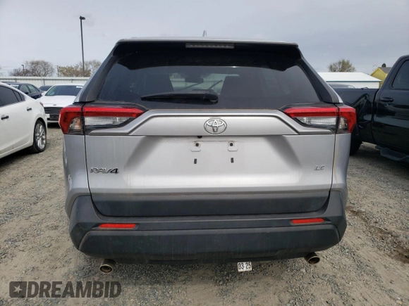 2021 Toyota RAV4 LE with VIN JTMK1RFVXMD075722, listed as a Copart auction lot 47822075 with 20,977 mi miles and Salvage Title. Bid and sale history available at carsss.com. Image 6.