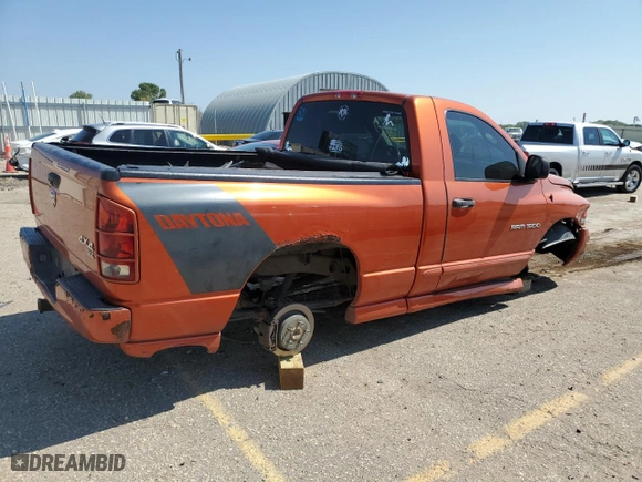 2005 Dodge Ram 1500 SLT with VIN 1D7HU16D15J619687, listed as a Copart auction lot 65439154 with 0 mi miles and Salvage Title. Bid and sale history available at carsss.com. Image 3.