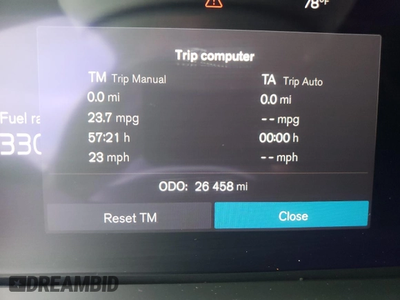 2022 Volvo XC60 Inscription z VIN YV4062RL3N1951394, wystawiony jako Copart lot #47100445 z przebiegiem 26 458 mil mil oraz Szkoda całkowita • Salvage title. Historia ofert i sprzedaży dostępna na DreamBid. Obrazek 9.