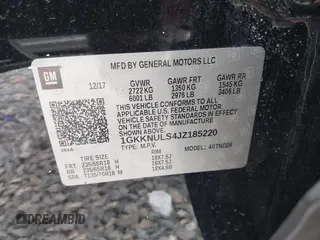 2018 GMC Acadia SLT with VIN 1GKKNULS4JZ185220, listed as a IAAI auction lot 41371546 with Not provided miles and . Bid and sale history available at DreamBid. Image 9.