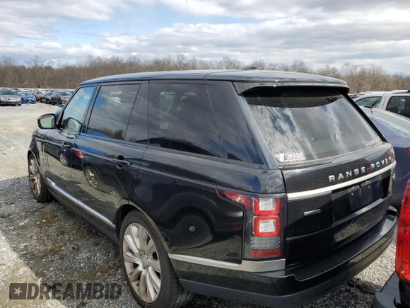 2015 Land Rover Range Rover Supercharged with VIN SALGS3TF9FA210666, listed as a Copart auction lot 50362765 with 171,286 mi miles and Clean title. Bid and sale history available at DreamBid. Image 2.